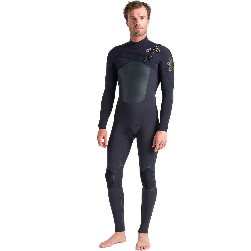 C-Skins ReWired 4/3mm CZ Wetsuit  - Anthracite/Black X/Saffron