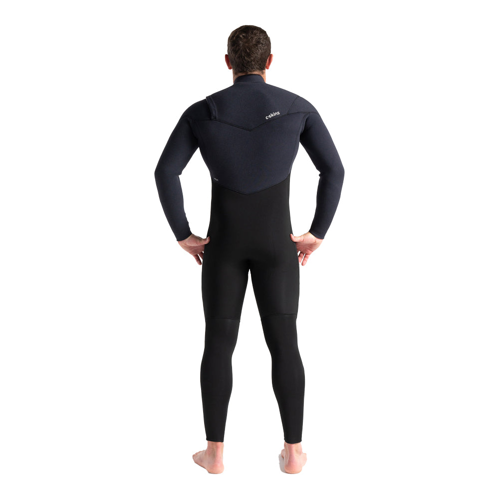 C-Skins ReWired 4/3mm CZ Wetsuit  - Anthracite/Black X/Ultra Cyan