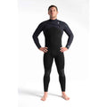 C Skins ReWired 5/4mm C/Z Winter Wetsuit-Black/Black X/Ultra Cyan