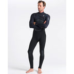 C-Skins ReWired 5/4mm Chest Zip Wetsuit  - Black/Black X/Petrol