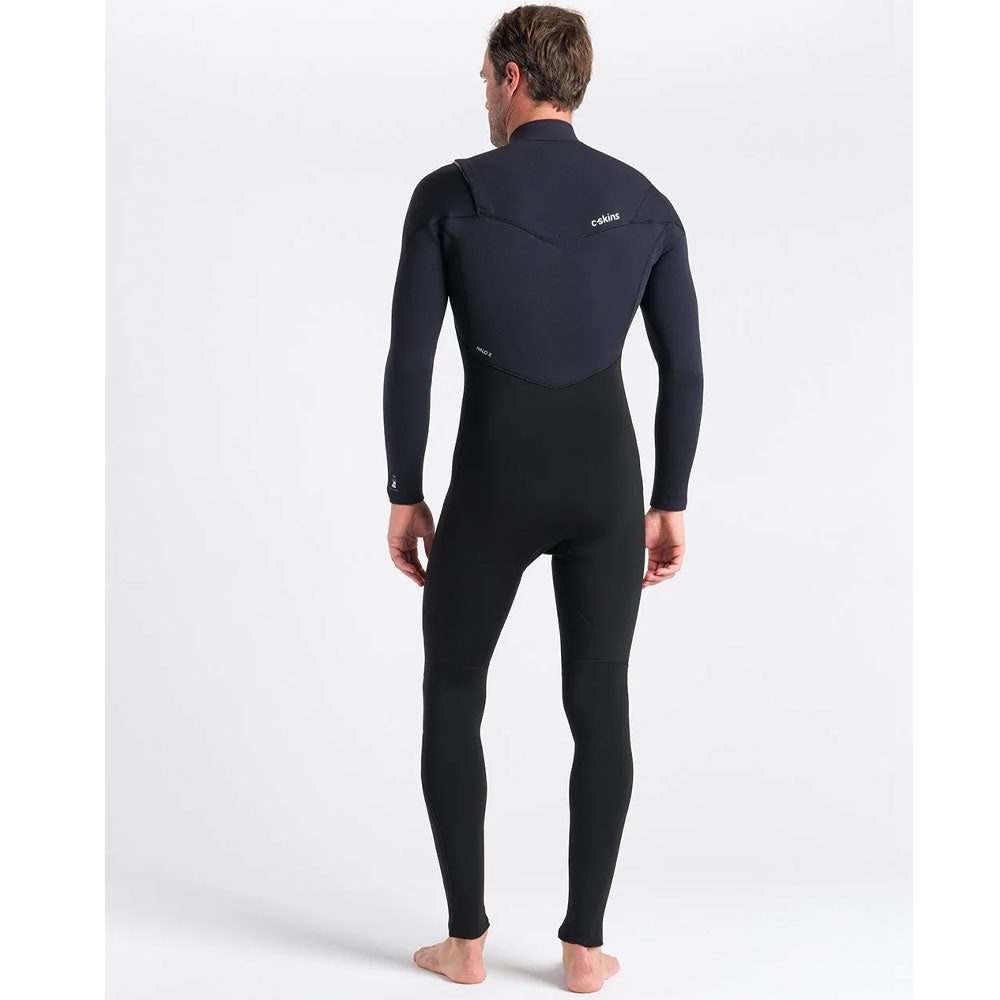 C-Skins ReWired 5/4mm Chest Zip Wetsuit  - Black/Black X/Petrol