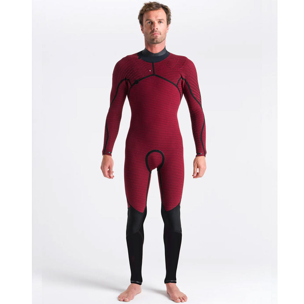 C-Skins ReWired 5/4mm Chest Zip Wetsuit  - Black/Black X/Petrol