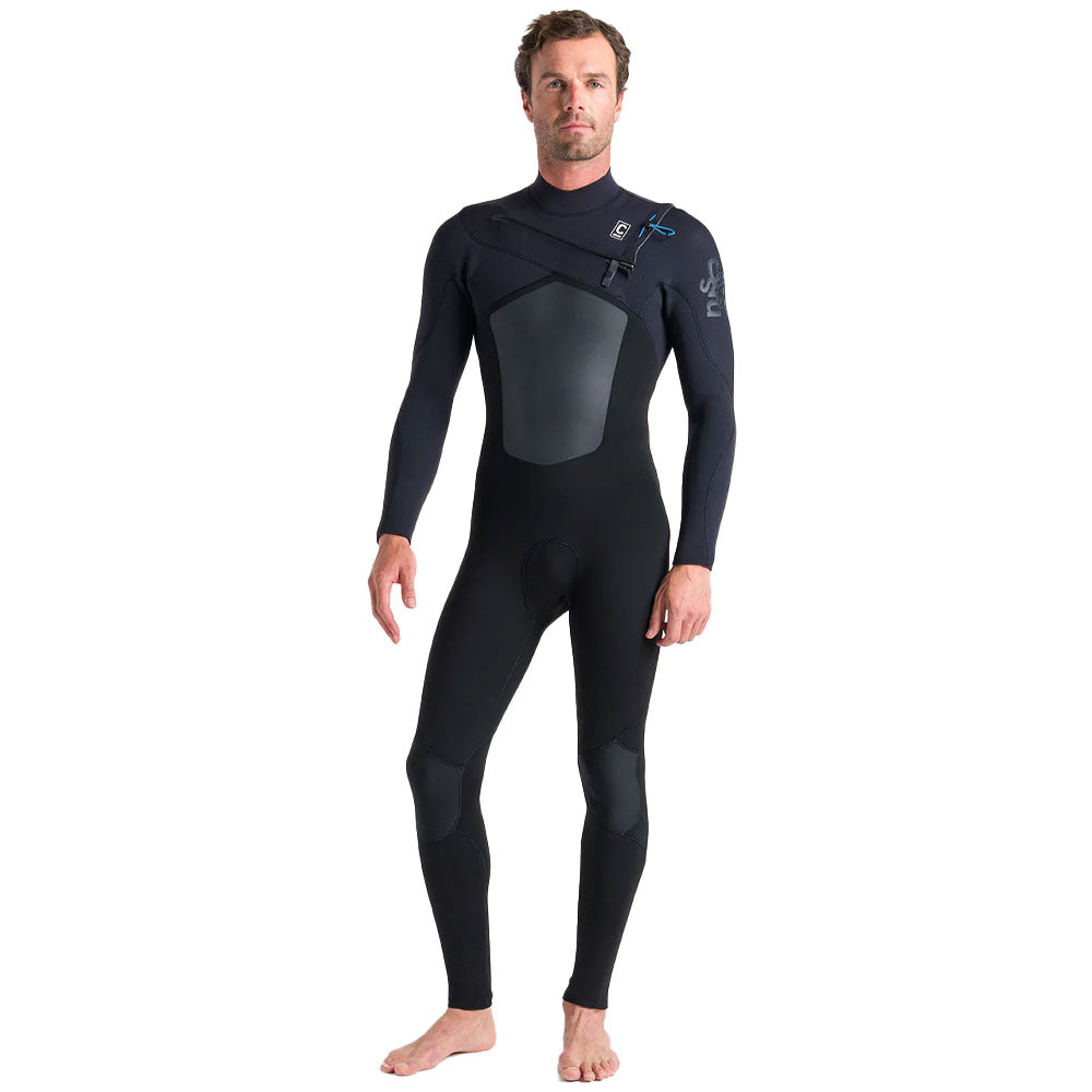 C-Skins ReWired 5/4mm Chest Zip Wetsuit  - Black/Black X/Petrol