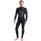 C-Skins ReWired 5/4mm Chest Zip Wetsuit  - Black/Black X/Petrol