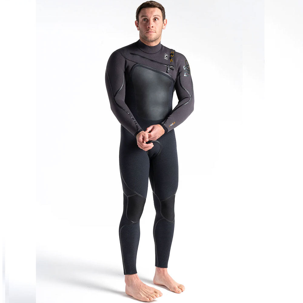 C-Skins Wired 5/4 LQS CZ Winter Wetsuit -Black X/Meteor X/Saffron - Size ML only
