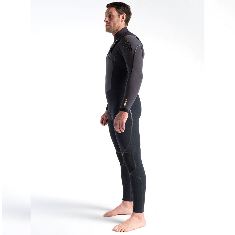 C-Skins Wired 5/4 LQS CZ Winter Wetsuit -Black X/Meteor X/Saffron - Size ML only