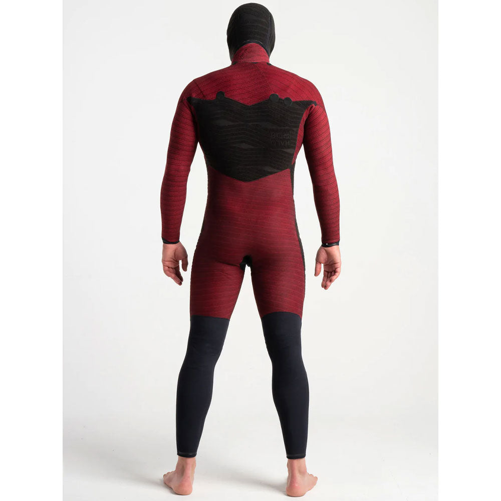 C-Skins Wired 5/4 LQS Hooded CZ Wetsuit -Black X/Black X/Saffron