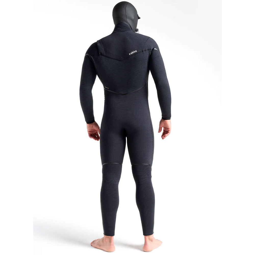C-Skins Wired 5/4 LQS Hooded CZ Wetsuit -Black X/Black X/Saffron