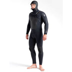 C-Skins Wired 5/4 LQS Hooded CZ Wetsuit -Black X/Black X/Saffron