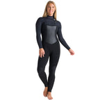 C-Skins Womens ReWired 4/3mm CZ Wetsuit -Blk/Blk X Shade/Saffron
