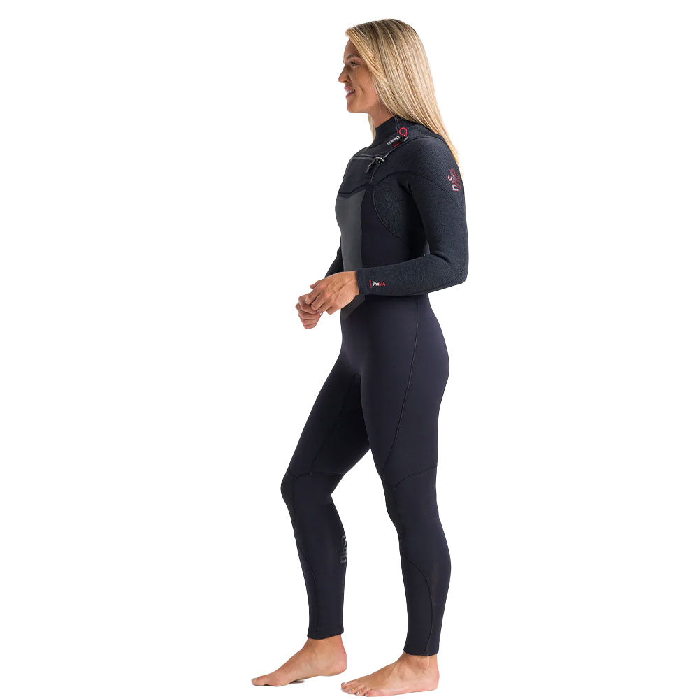 C-Skins Womens ReWired 5/4mm CZ Wetsuit  - Raven/Blk X/Crimson