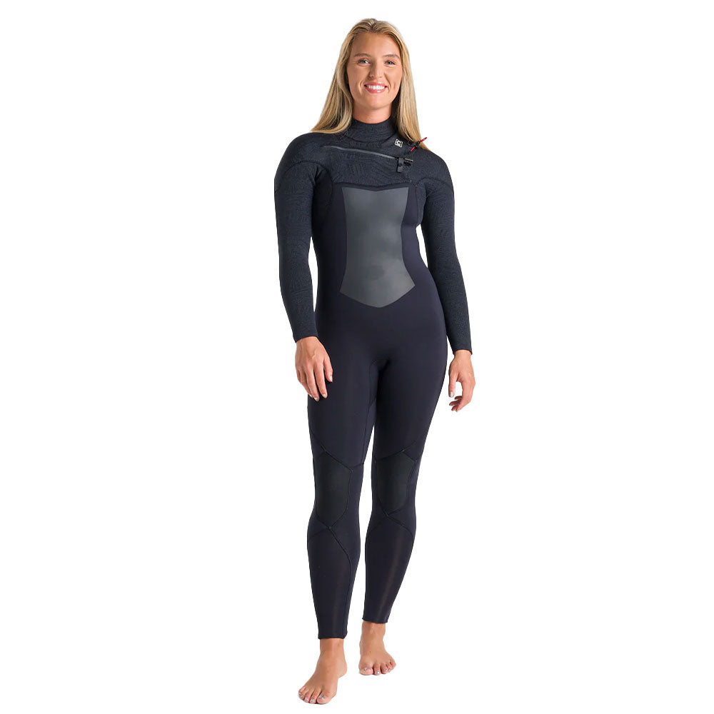 C-Skins Womens ReWired 5/4mm CZ Wetsuit  - Raven/Blk X/Crimson