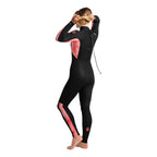 C-Skins Womens Surflite 3/2mm BZ Wetsuit -Black/Rose Tie Dye/Rose
