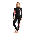 C-Skins Womens Surflite 3/2mm BZ Wetsuit -Black/Rose Tie Dye/Rose