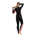 C-Skins Womens Surflite 3/2mm BZ Wetsuit -Black/Rose Tie Dye/Rose
