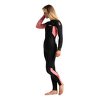 C-Skins Womens Surflite 3/2mm BZ Wetsuit -Black/Rose Tie Dye/Rose