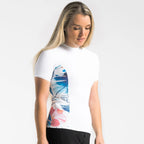 C-Skins Womens UV Skins Premium Rash Vest  - White/Tropical
