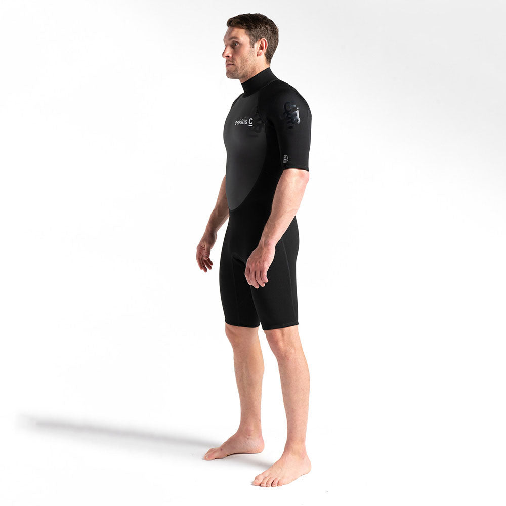 C-Skins Element 3/2mm Mens Shortie Wetsuit - Black