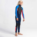 C-Skins Junior Element 3/2mm BZ Full Wetsuit - Navy/Flo Red/Cyan
