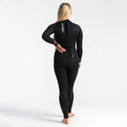 C-Skins Womens Surflite 3/2mm BZ Wetsuit-Black/Heather Rose/Rose
