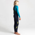 C Skins Junior Legend 5/4/3 Back Zip Full Wetsuit  - Slate/Ocean