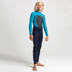 C Skins Junior Legend 5/4/3 Back Zip Full Wetsuit  - Slate/Ocean