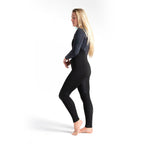 C Skins Womens ReWired 5/4mm C/Z Wetsuit-Raven Blk/Blk X/C-Green