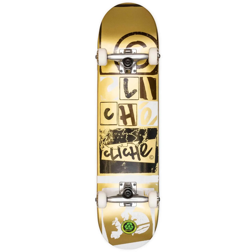 Cliche Letter Press 7.75" Complete Skateboard
