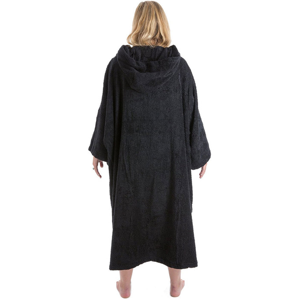 Dryrobe short sleeved towelling Robe Black Small