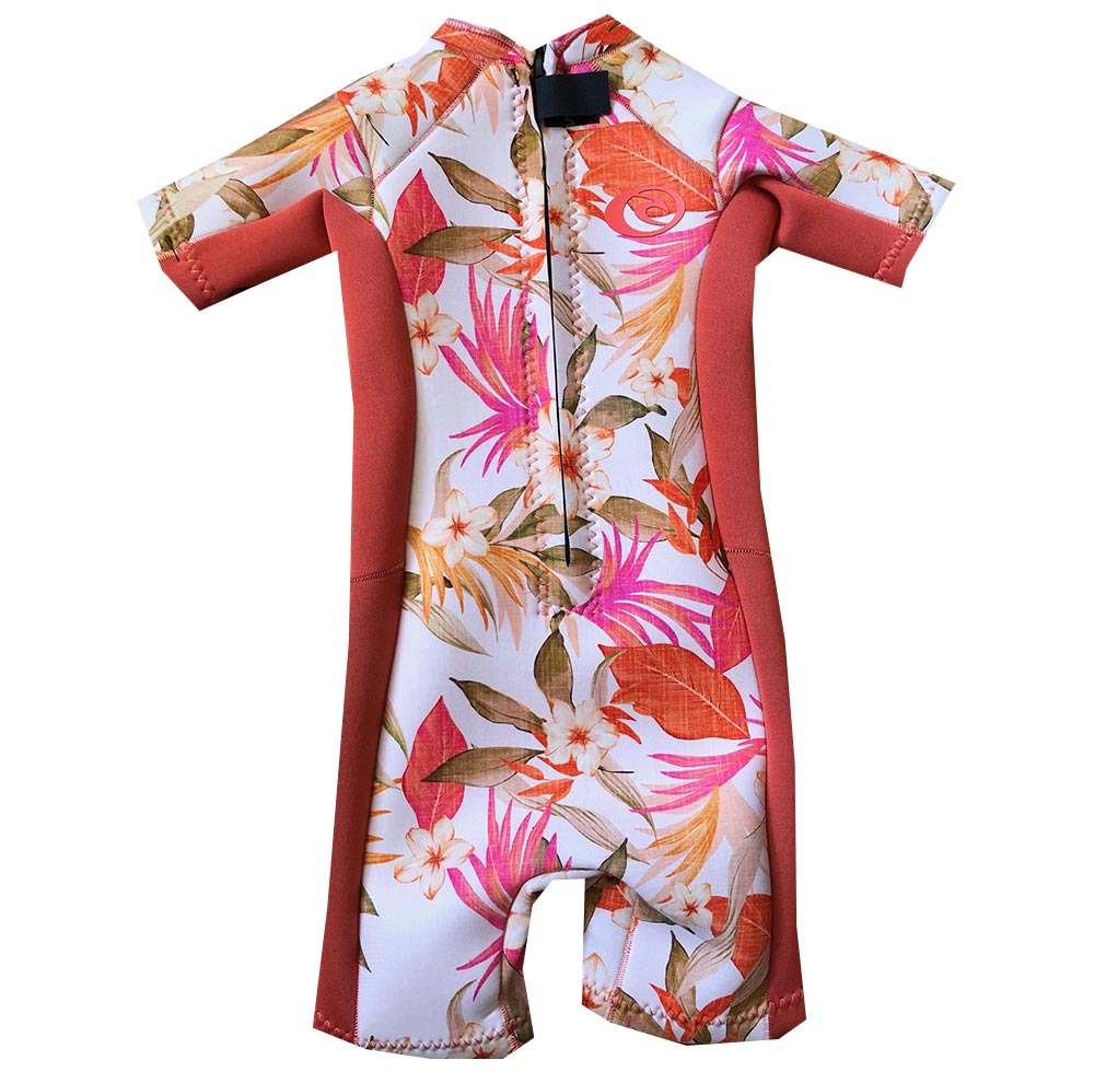 Rip Curl Toddler Dawn Patrol 1.5mm Back Zip Shortie  - Pink