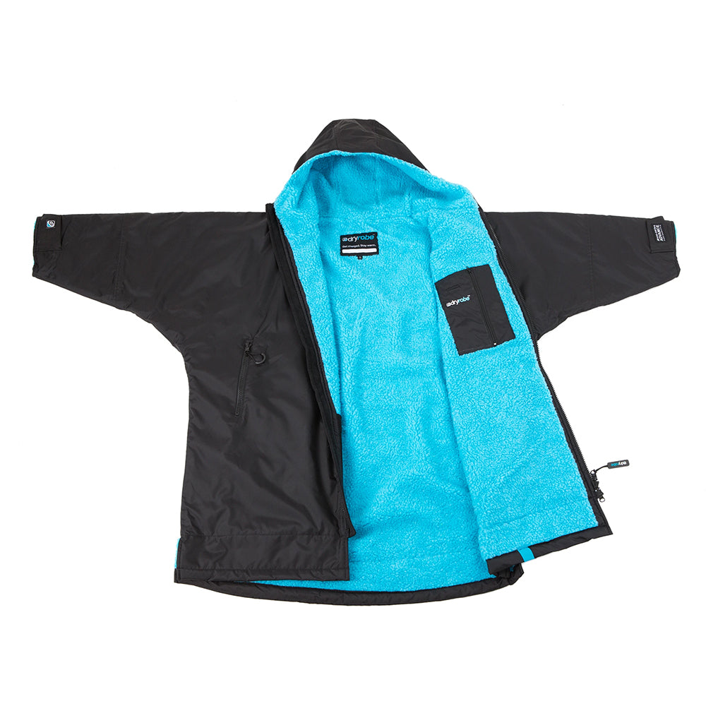 Dryrobe Advance Kids Long Sleeve - Black Blue