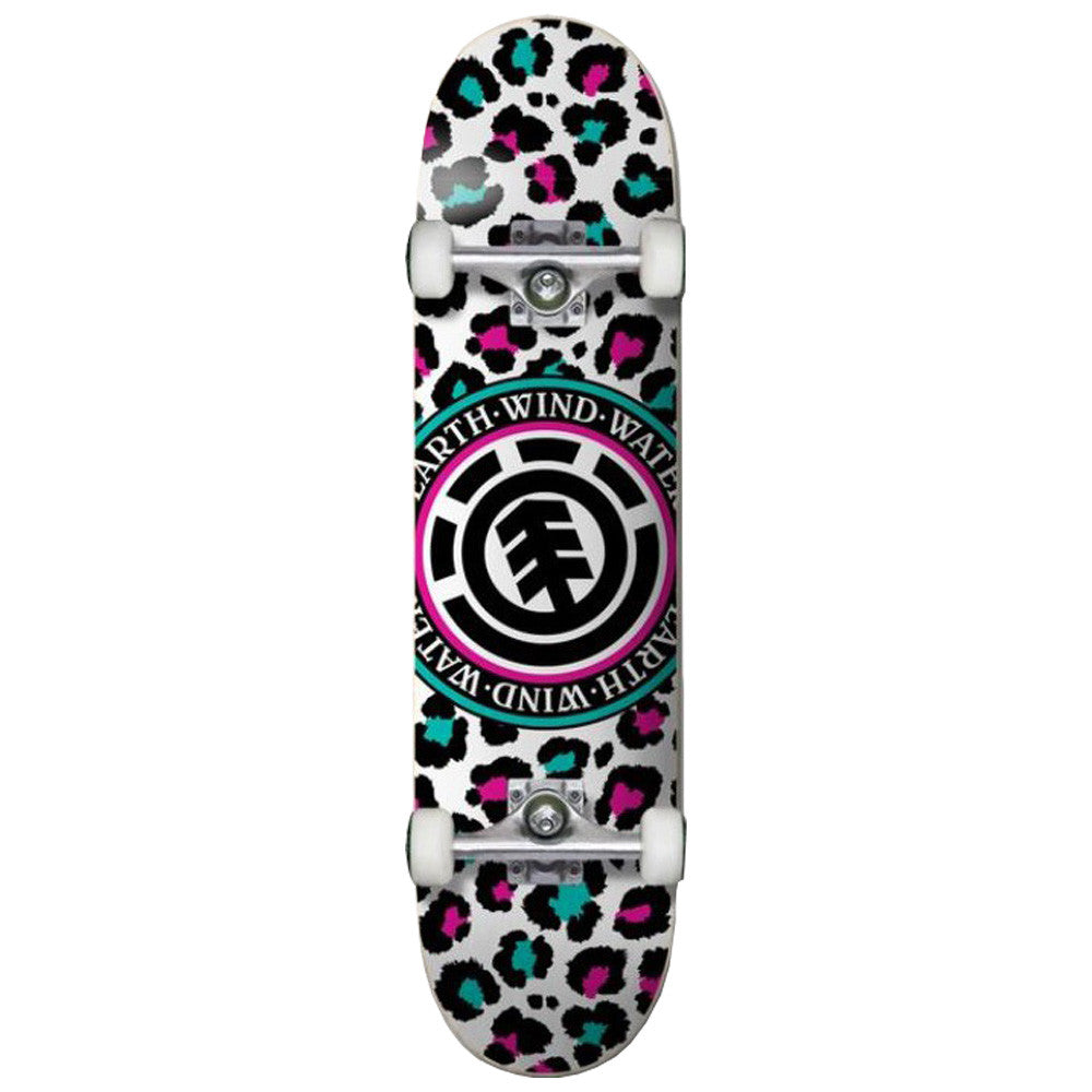 Element Leopard Party 7.7  Complete Skateboard