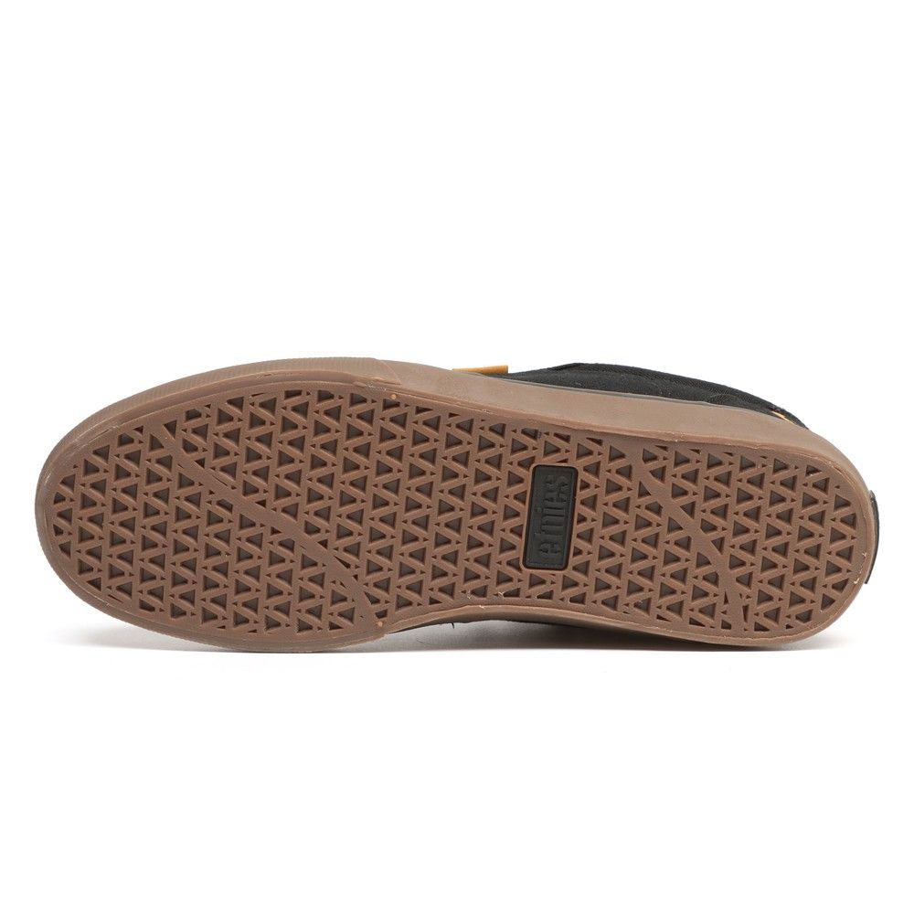 Etnies Barge LS Skate Shoes - Black/Gum/Silver