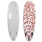 Softech Bomber FCS II 6'10 Grey/Dusty Red  Surfboard