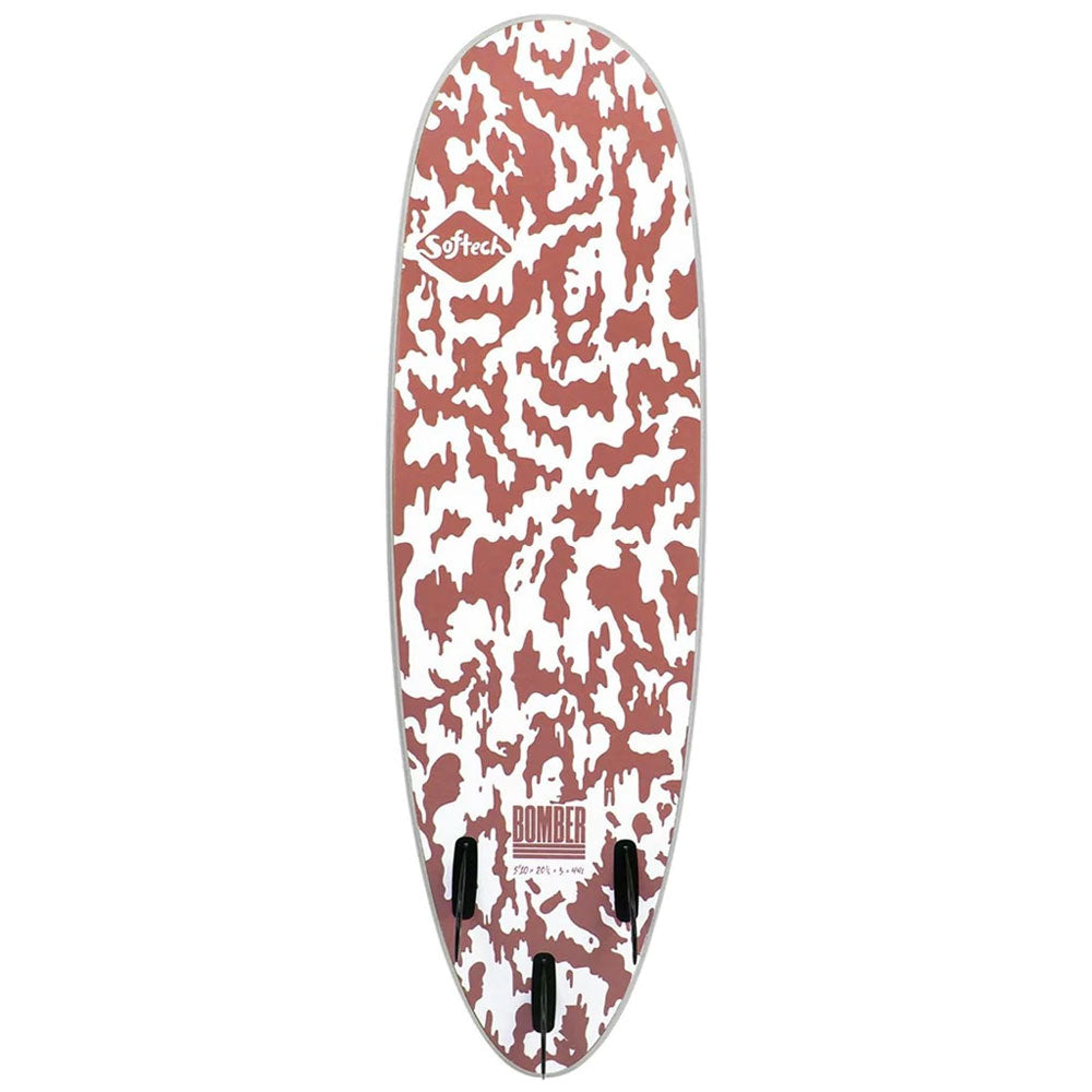 Softech Bomber FCS II 6'10 Grey/Dusty Red  Surfboard