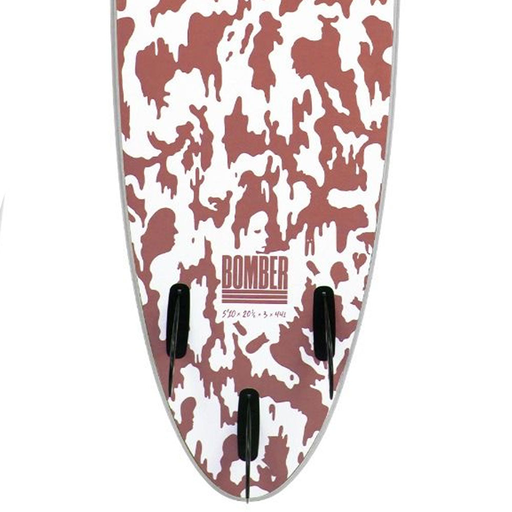 Softech Bomber FCS II 6'10 Grey/Dusty Red  Surfboard
