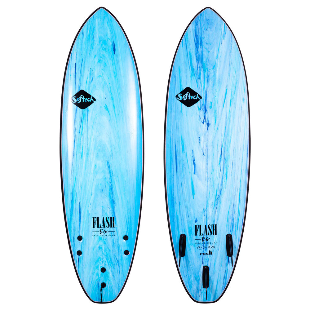 FCS Flash Eric Geiselman FCSII 7'0 Aqua Marble Softtech Surfboard