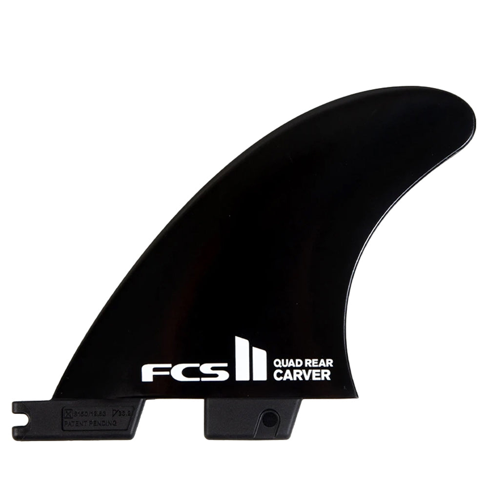 FCS II Carver Black Medium Quad Rear Retail Fins