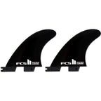 FCS II Carver Black Medium Quad Rear Retail Fins