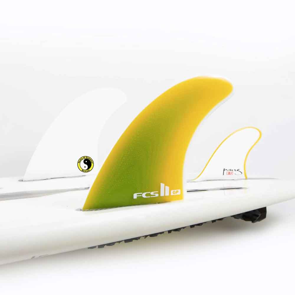 FCS II T&C PG Twin+1 XLarge Retail Fins  - Yellow Fade