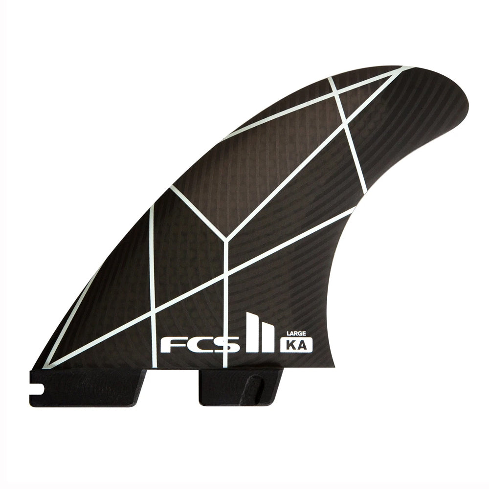 FCS 2 KA PC Medium Tri Retail Fins - White / Grey