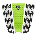 FCS Kyuss Surfboard Deck Grip - Green Race Check