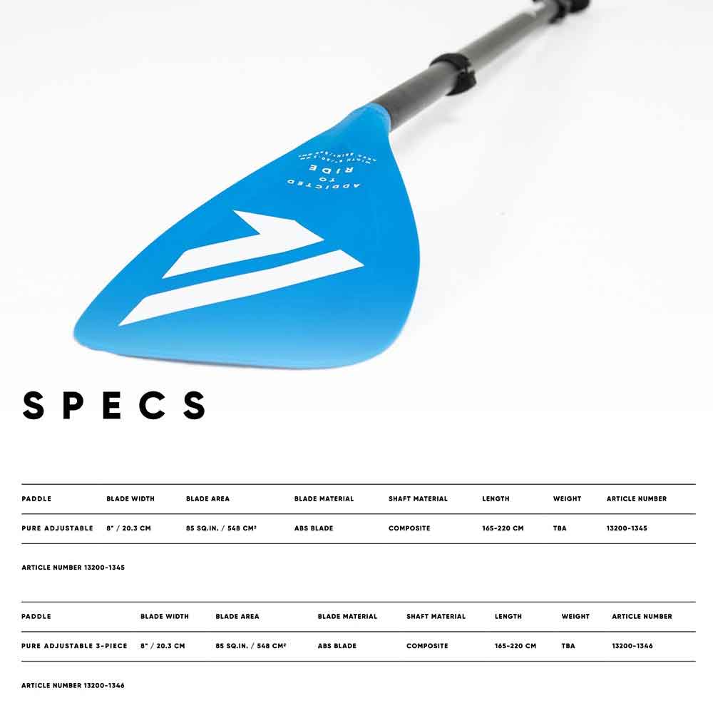 Fanatic Pure Adjustable 3 Piece Sup Paddle