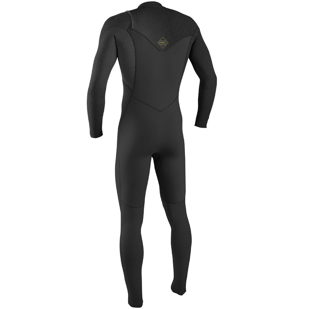 O'Neill Hyperfreak 4/3+mm Chest Zip Wetsuit  - Raven/Raven
