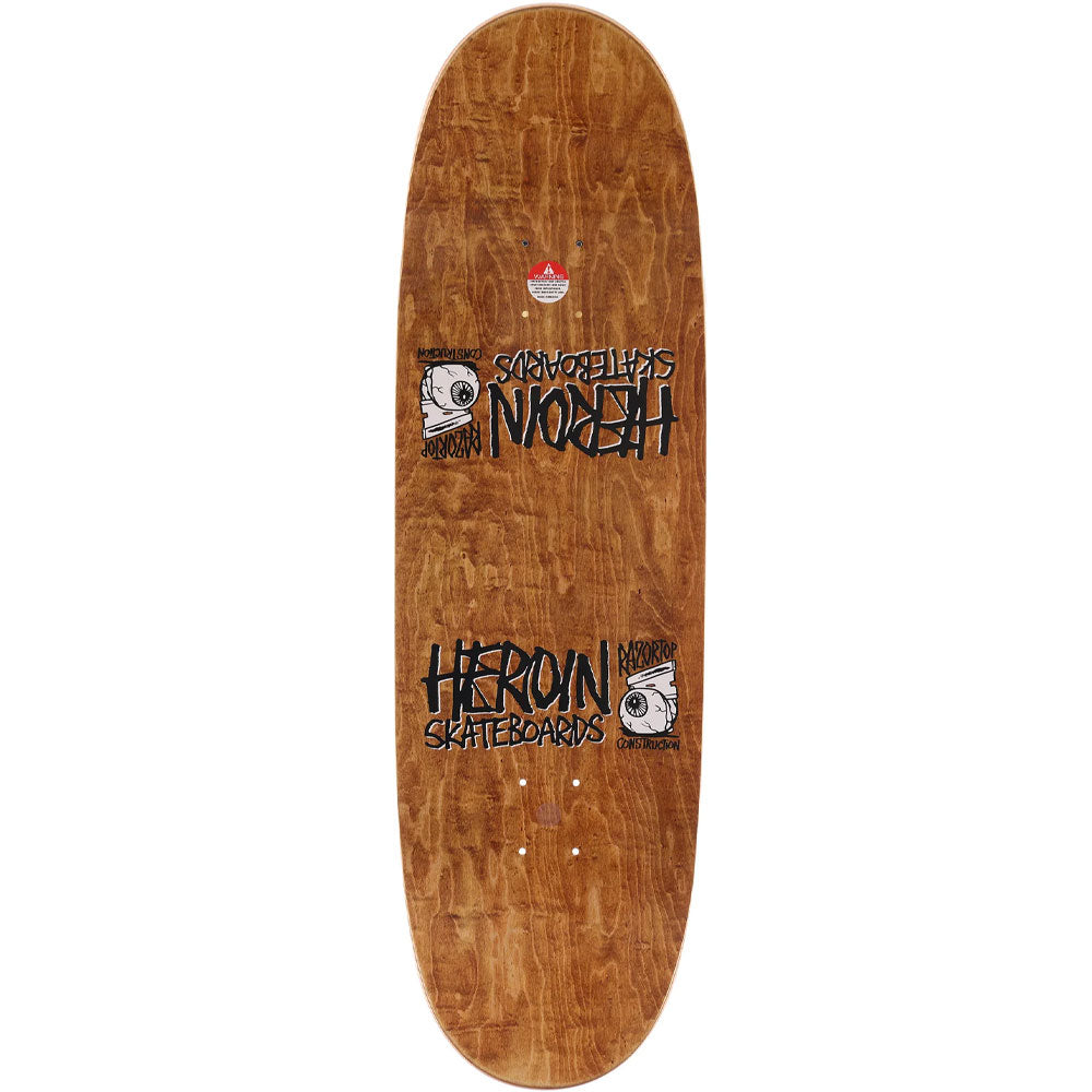 Heroin Razor Egg Symetrical 9.5" Skateboard Deck