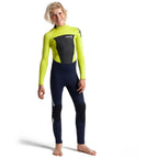 C-Skins Jnr Legend 5/4/3mm BZ Winter Wetsuit-Slate/Green/Silver