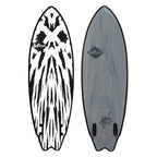 Softtech Mason Twin II 5'2 Surfboard - Gunmetal Black