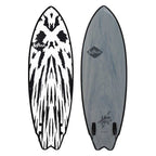 Softtech Mason Twin II 5'10 Surfboard - Gunmetal Black