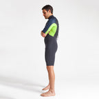 C Skins Element 3/2 Shortie Wetsuit  - Anthracite/Bluestone/Lime