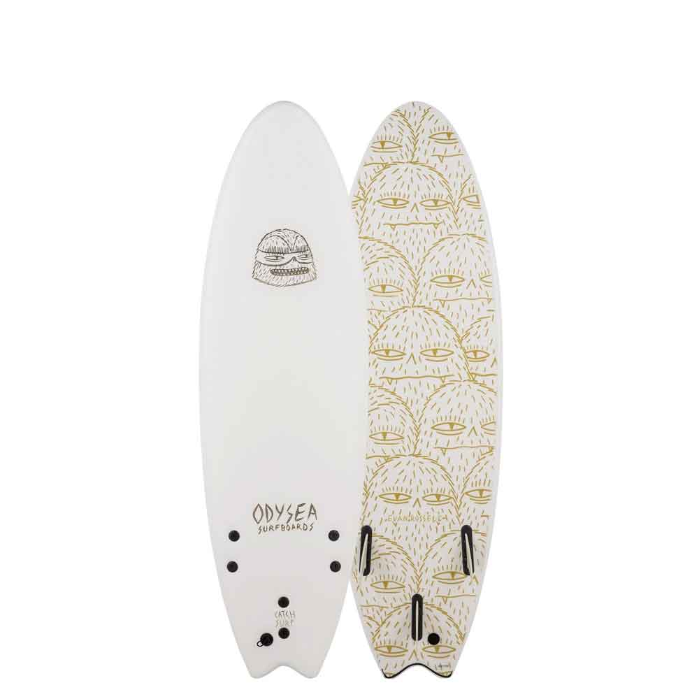 ODYSEA 6' Evan Rossell Log Soft Surfboard - White